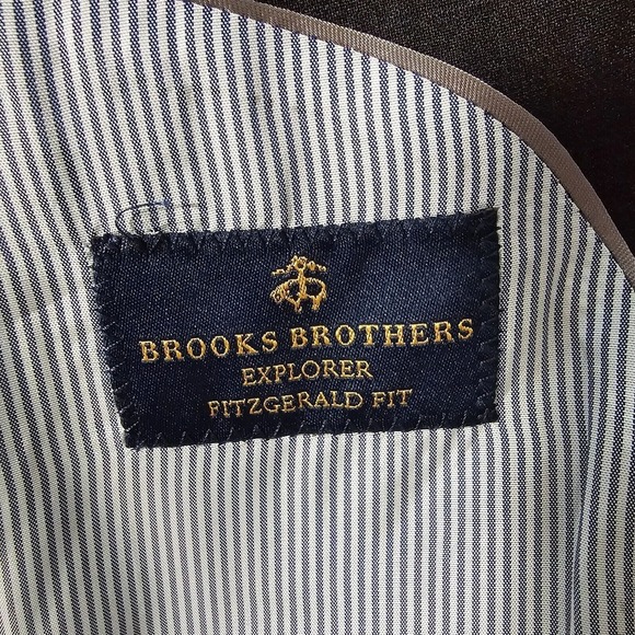 Brooks Brothers Sport Coat Mens 44L Gray Explorer Fitzgerald Fit Business Casual - Picture 5 of 15